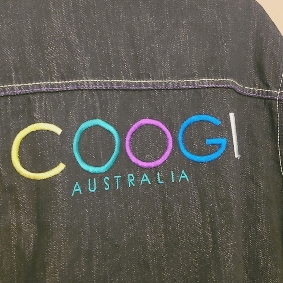 Coogi Australia | Youth Size Black Graphic Denim Jacket (Size 14/16) - Picture 14 of 15